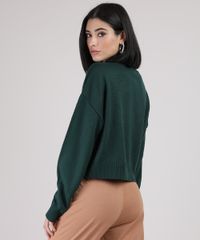 Sueter-de-Trico-Feminino-Cropped-Amplo-Gola-Alta-Verde-Escuro-9945752-Verde_Escuro_2