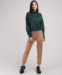 Sueter-de-Trico-Feminino-Cropped-Amplo-Gola-Alta-Verde-Escuro-9945752-Verde_Escuro_3