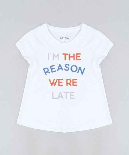 Blusa-Infantil-Tal-Mae-Tal-Filha--We-re-Late--Manga-Curta-Branca-9946880-Branco_1 Blusa-Infantil-Tal-Mae-Tal-Filha--We-re-Late--Manga-Curta-Branca-9946880-Branco_1