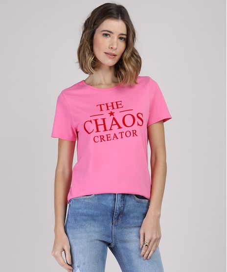 Blusa-Feminina-Tal-Mae-Tal-Filha--Chaos-Creator--Manga-Curta-Decote-Redondo-Pink-9945339-Pink_1