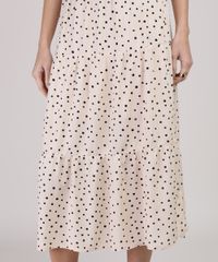 Saia-Feminina-Midi-Estampada-de-Poa-com-Recortes-Bege-Claro-9942691-Bege_Claro_4