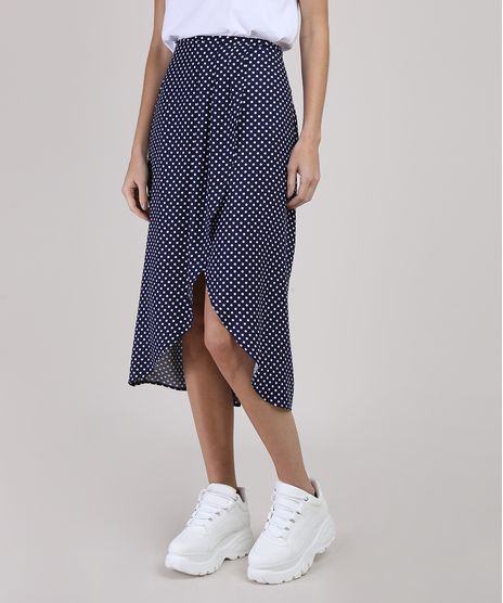 Saia-Feminina-Midi-Mullet-Transpassada-Estampada-de-Poa-Azul-Escuro-9946063-Azul_Escuro_1