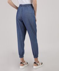 Calca-Feminina-Jogger-Cintura-Media-com-Bolsos-Azul-Escruro-9944899-Azul_Escruro_2