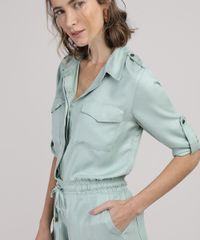 Macacao-Feminino-Jogger-Cargo-com-Amarracao-Manga-3-4-Verde-Claro-9758582-Verde_Claro_4