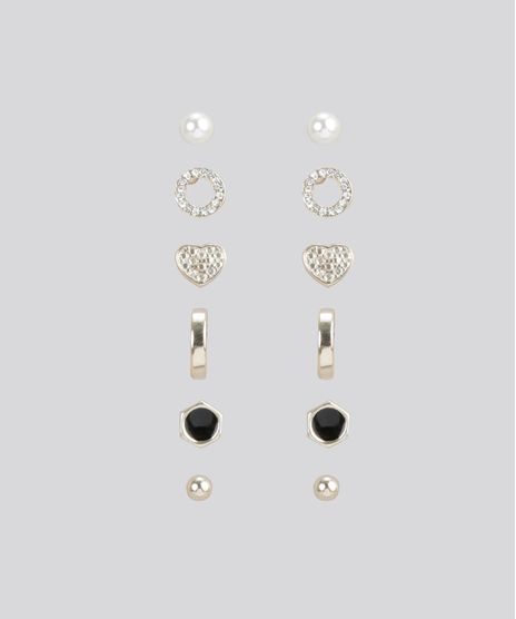 Kit-de-6-Brincos-Dourado-8624446-Dourado_1