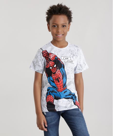 Camiseta-Homem-Aranha-Cinza-Mescla-Claro-8662383-Cinza_Mescla_Claro_1