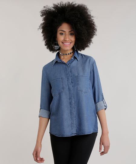 Camisa-Jeans-Azul-Medio-8617031-Azul_Medio_1 Camisa-Jeans-Azul-Medio-8617031-Azul_Medio_1