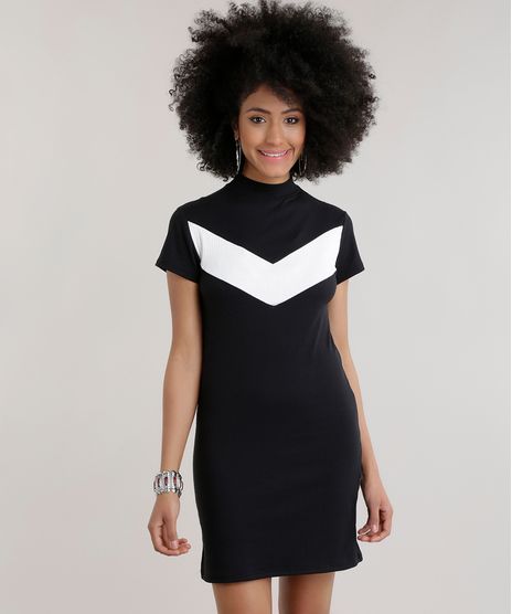 Vestido-Canelado-com-Recorte-Preto-8691558-Preto_1
