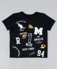 Camiseta-Infantil--Adventure-Time--Manga-Curta-Preta-9918346-Preto_1