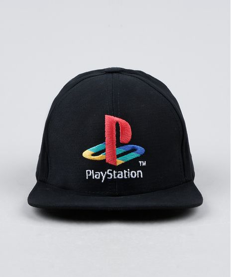 Bone-Infantil-Aba-Reta-PlayStation-com-Bordado-Preto-9866255-Preto_1