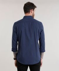 Camisa-Comfort-Xadrez-em-Algodao---Sustentavel-Azul-Marinho-8302565-Azul_Marinho_2