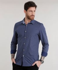 Camisa-Slim-Estampada-em-Algodao---Sustentavel-Azul-Marinho-8585458-Azul_Marinho_1