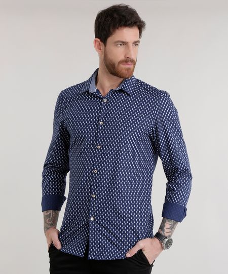 Camisa-Slim-Estampada-em-Algodao---Sustentavel-Azul-Marinho-8585458-Azul_Marinho_1 Camisa-Slim-Estampada-em-Algodao---Sustentavel-Azul-Marinho-8585458-Azul_Marinho_1