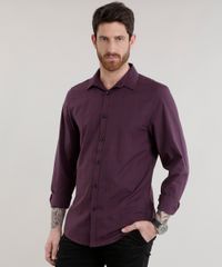 Camisa-Slim-Estampada-em-Algodao---Sustentavel-Vinho-8587030-Vinho_1