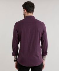 Camisa-Slim-Estampada-em-Algodao---Sustentavel-Vinho-8587030-Vinho_2