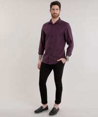 Camisa-Slim-Estampada-em-Algodao---Sustentavel-Vinho-8587030-Vinho_3