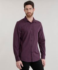 Camisa-Slim-Estampada-em-Algodao---Sustentavel-Vinho-8587030-Vinho_5