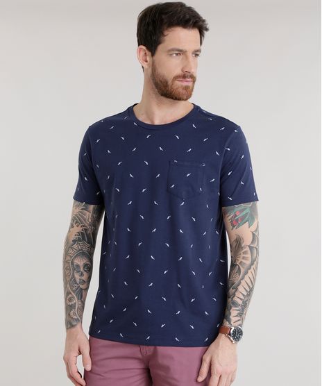 Camiseta-Estampada-de-Passaros-Azul-Marinho-8660779-Azul_Marinho_1