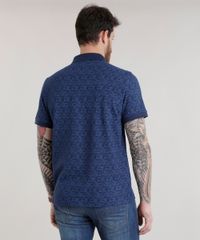 Polo-em-Piquet-Estampada-de-Folhagens-Azul-MARINHO-8653364-Azul_Marinho_2