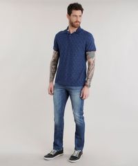 Polo-em-Piquet-Estampada-de-Folhagens-Azul-MARINHO-8653364-Azul_Marinho_3