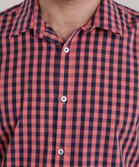 Camisa-Comfort-Xadrez-em-Algodao---Sustentavel-Coral-8302558-Coral_4
