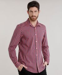 Camisa-Comfort-Xadrez-em-Algodao---Sustentavel-Coral-8302558-Coral_5