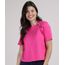 Blusa-Feminina-com-Recortes-e-Botao-Manga-Curta-Decote-Redondo-Pink-9233625-Pink_1