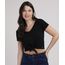 Blusa-Feminina-Cropped-Canelada-com-No-Manga-Curta-Decote-V-Preta-9528490-Preto_1