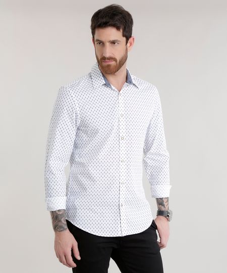 Camisa-Slim-Estampada-em-Algodao---Sustentavel-Branca-8585458-Branco_1