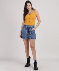 Regata-Feminina-Canelada-com-Botoes-Alca-Media-Decote-Redondo-Mostarda-9257473-Mostarda_3