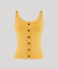 Regata-Feminina-Canelada-com-Botoes-Alca-Media-Decote-Redondo-Mostarda-9257473-Mostarda_5