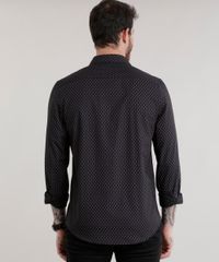 Camisa-Slim-Estampada-em-Algodao---Sustentavel-Preta-8588138-Preto_2