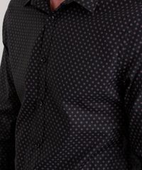 Camisa-Slim-Estampada-em-Algodao---Sustentavel-Preta-8588138-Preto_4