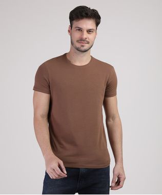 Camiseta-Masculina-Basica-com-Elastano-Manga-Curta-Gola-Careca-Caramelo-9209153-Caramelo_1
