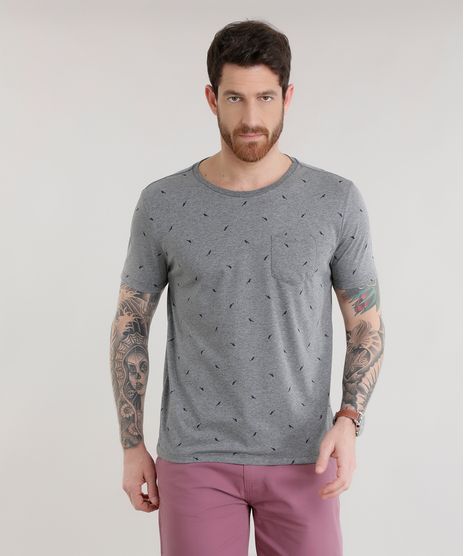Camiseta-Estampada-de-Passaros-Cinza-Mescla-8660779-Cinza_Mescla_1