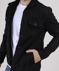 Jaqueta-Jeans-Masculina-com-Pelo-Preta-9554722-Preto_4