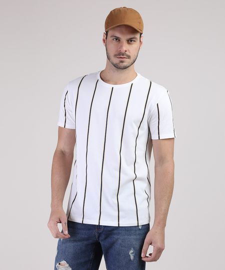 Camiseta-Masculina-Listrada-Manga-Curta-Gola-Careca-Branca-9863936-Branco_1