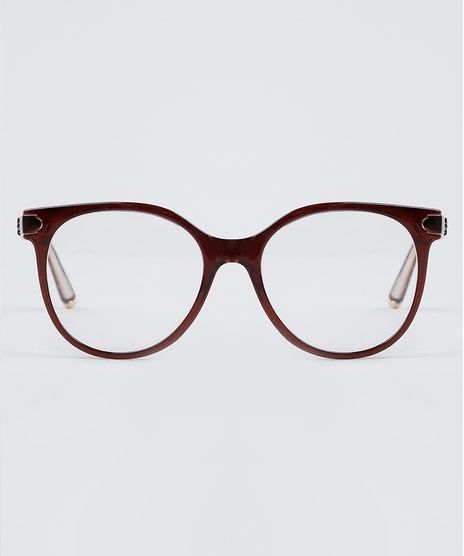 Armacao-para-Oculos-de-Grau-Feminina-Oval-Marrom-9950438-Marrom_1