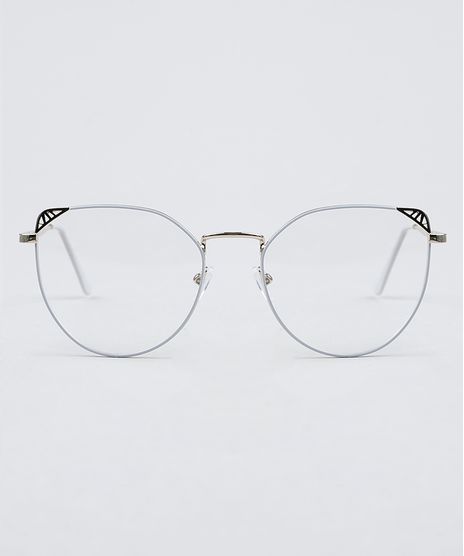 Armacao-para-Oculos-de-Grau-Feminina-Oval-Prateado-9950444-Prateado_1