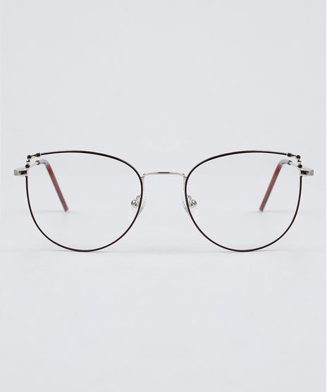 Armacao-para-Oculos-de-Grau-Feminina-Oval-Marrom-9950433-Marrom_1