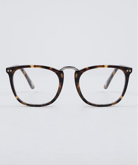 Armacao-para-Oculos-de-Grau-Feminina-Quadrado-Tartaruga-9950441-Tartaruga_1