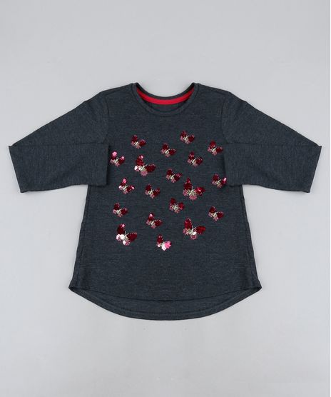 Blusa-Infantil-Borboletas-com-Paetes-Manga-Longa-Cinza-Mescla-Escuro-9905539-Cinza_Mescla_Escuro_1