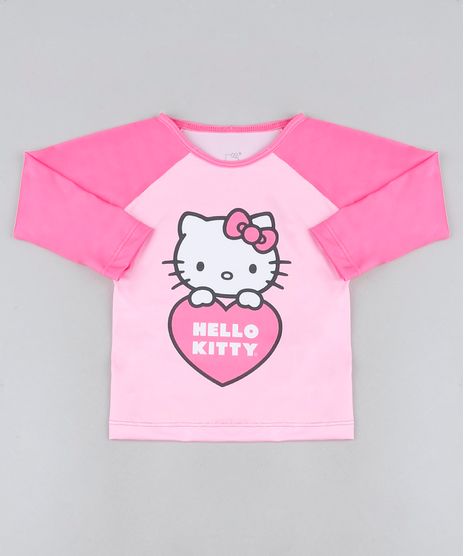 Blusa-de-Praia-Infantil-Hello-Kitty-Raglan-Manga-Longa-com-Protecao-UV50--Pink-9942513-Pink_1