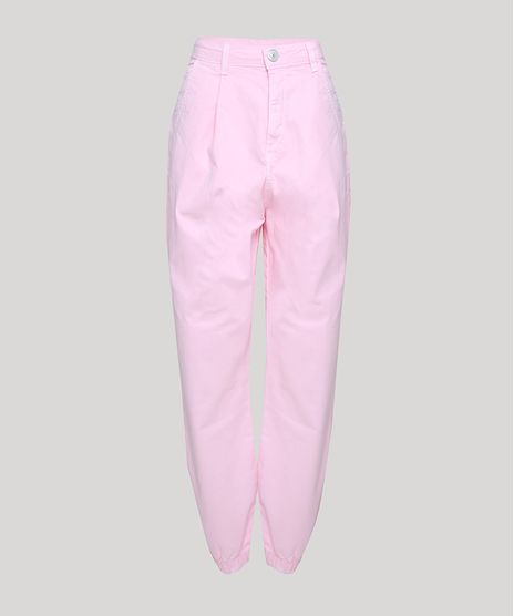 Calca-de-Sarja-Feminina-Mindset-Slouchy-Jogger-Cintura-Super-Alta-Rosa-Claro-9949426-Rosa_Claro_1