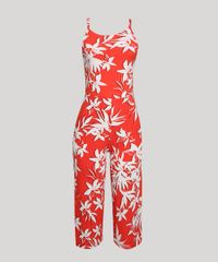 Macacao-Feminino-Pantacourt-Canelado-Estampado-de-Folhagem-Alca-Fina-Laranja-9942318-Laranja_1