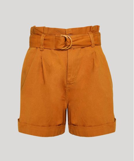 Short-de-Sarja-Feminino-Clochard-Cintura-Super-Alta-com-Cinto-Cobre-9946954-Cobre_1