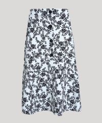 Saia-Feminina-Midi-Estampada-de-Folhagem-com-Botoes-e-Babado-Branca-9878223-Branco_1