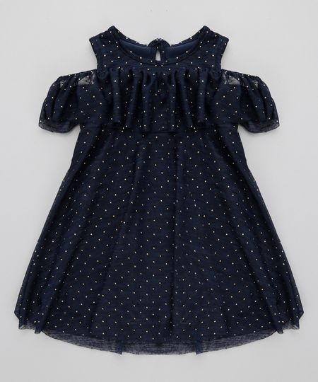 Vestido-Open-Shoulder-Estampado-de-Poa-Azul-Marinho-8706587-Azul_Marinho_1