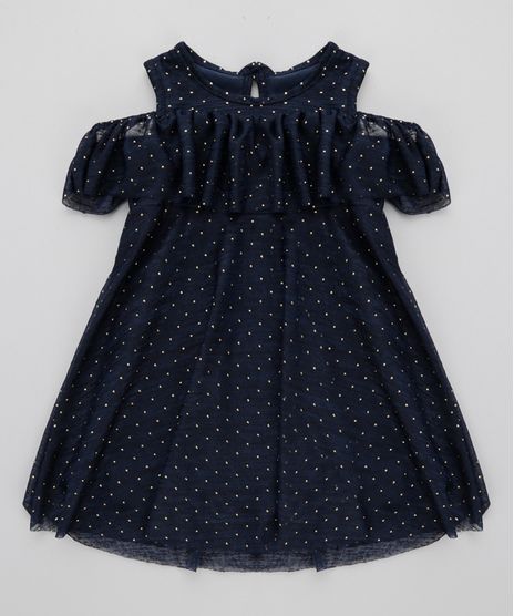 Vestido-Open-Shoulder-Estampado-de-Poa-Azul-Marinho-8706587-Azul_Marinho_1