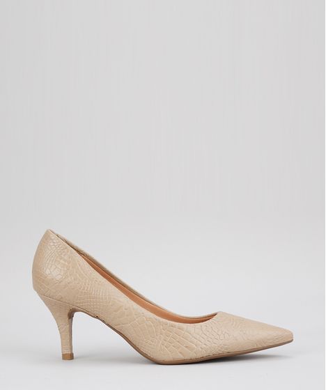 scarpin texturizado vizzano